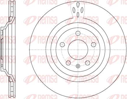 Kawe 6970 10 - Brake Disc autospares.lv