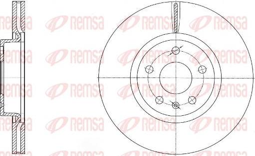 Kawe 6972 10 - Brake Disc autospares.lv