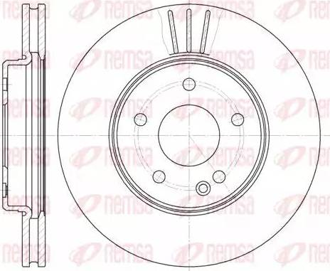 Kawe 6495 10 - Brake Disc autospares.lv