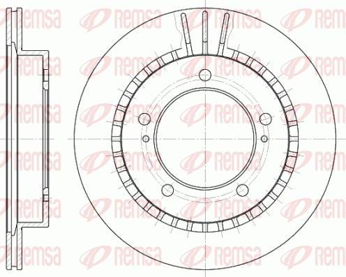 Kawe 6492 10 - Brake Disc autospares.lv