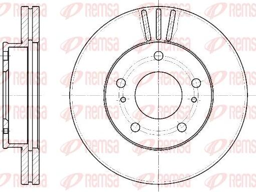 Kawe 6444 10 - Brake Disc autospares.lv