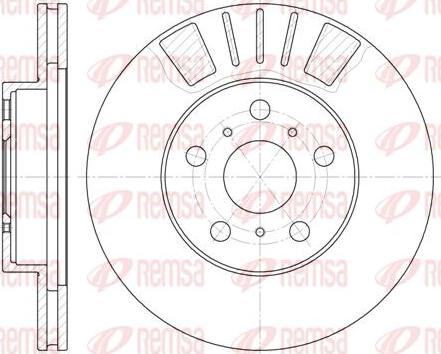 Kawe 6445 10 - Brake Disc autospares.lv