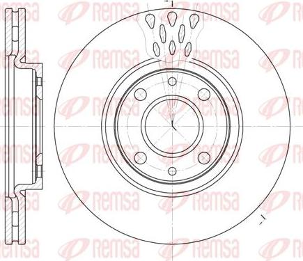 Kawe 6443 10 - Brake Disc autospares.lv