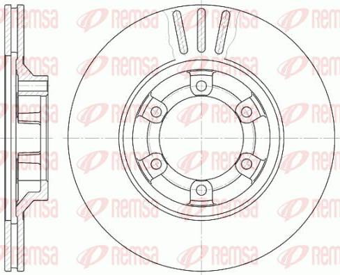 Kawe 6459 10 - Brake Disc autospares.lv