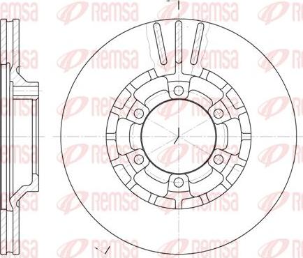 Kawe 6464 10 - Brake Disc autospares.lv