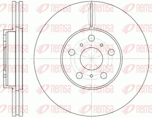 Kawe 6465 10 - Brake Disc autospares.lv