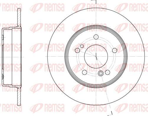 Kawe 6467 00 - Brake Disc autospares.lv