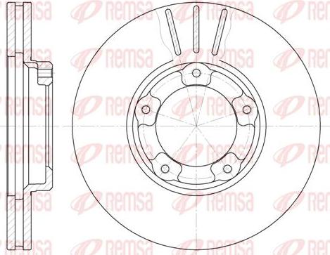 Kawe 6405 10 - Brake Disc autospares.lv