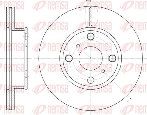 Kawe 6402 10 - Brake Disc autospares.lv