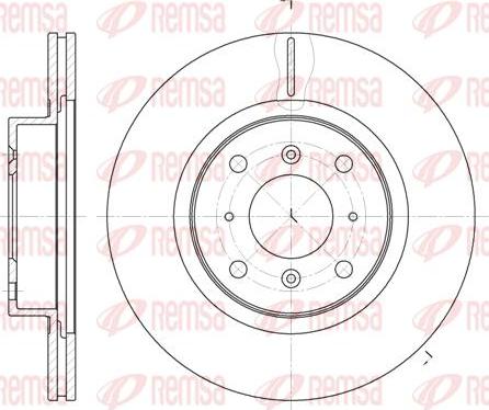 Kawe 6484 10 - Brake Disc autospares.lv