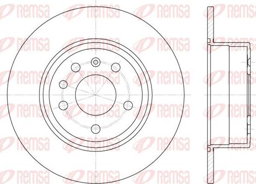 Kawe 6487 00 - Brake Disc autospares.lv