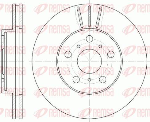 Kawe 6439 10 - Brake Disc autospares.lv