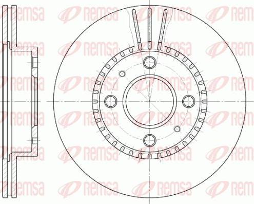 Kawe 6430 10 - Brake Disc autospares.lv