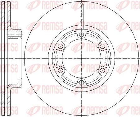 Kawe 6438 10 - Brake Disc autospares.lv