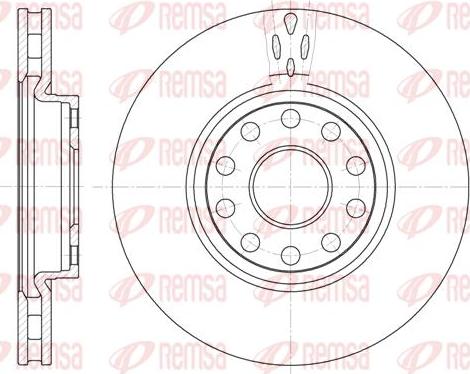 Kawe 6479 10 - Brake Disc autospares.lv