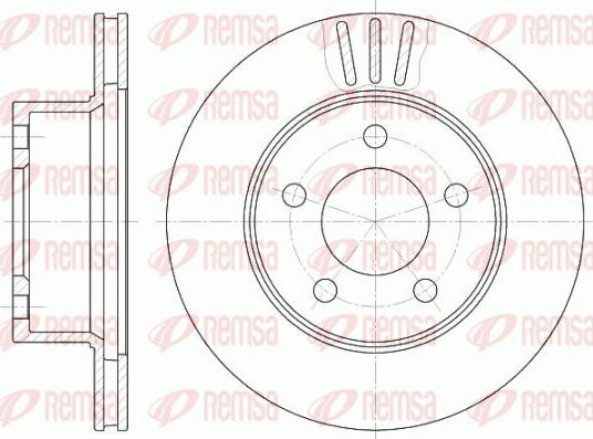 Kawe 6475 10 - Brake Disc autospares.lv