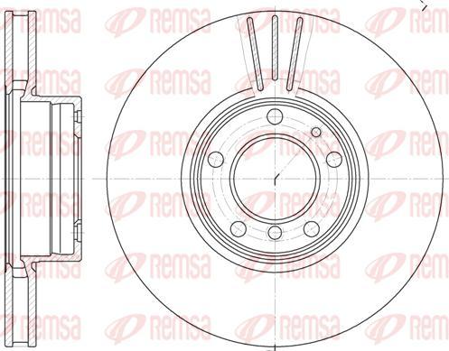 Kawe 6599 10 - Brake Disc autospares.lv