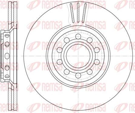 Kawe 6596 10 - Brake Disc autospares.lv