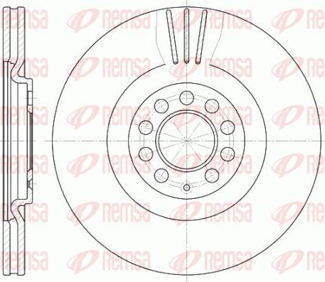 Kawe 6597 10 - Brake Disc autospares.lv