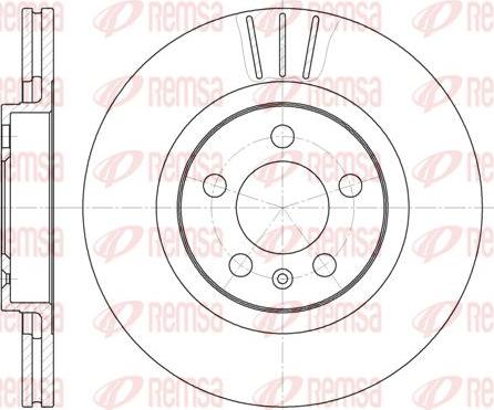 Kawe 6546 10 - Brake Disc autospares.lv