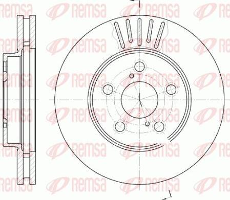 Kawe 6542 10 - Brake Disc autospares.lv