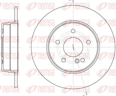 Kawe 6555 00 - Brake Disc autospares.lv