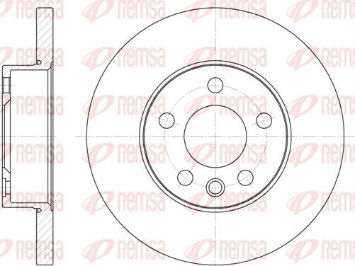 Kawe 6550 00 - Brake Disc autospares.lv