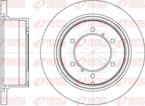 Kawe 6552 00 - Brake Disc autospares.lv