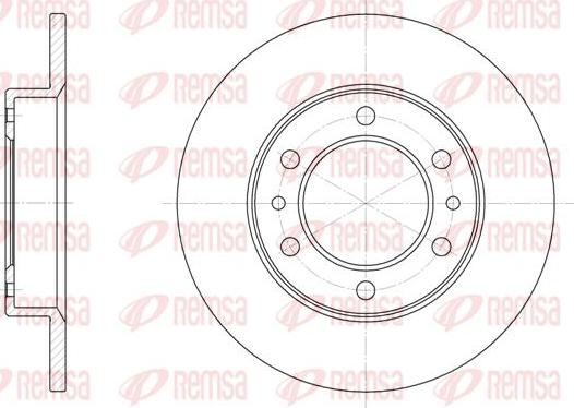 Kawe 6505 00 - Brake Disc autospares.lv