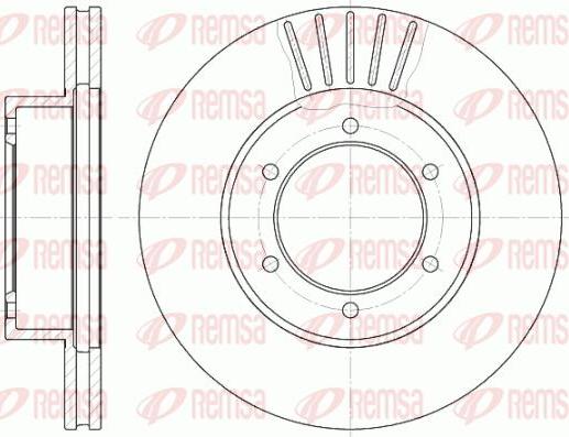 Kawe 6501 10 - Brake Disc autospares.lv