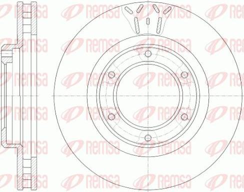 Kawe 6507 10 - Brake Disc autospares.lv