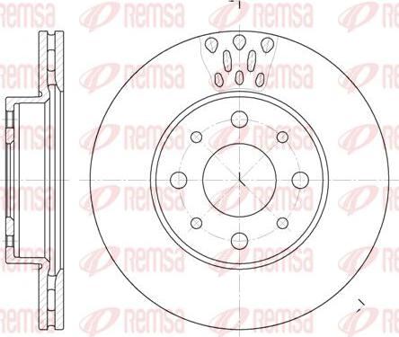 Kawe 6517 10 - Brake Disc autospares.lv