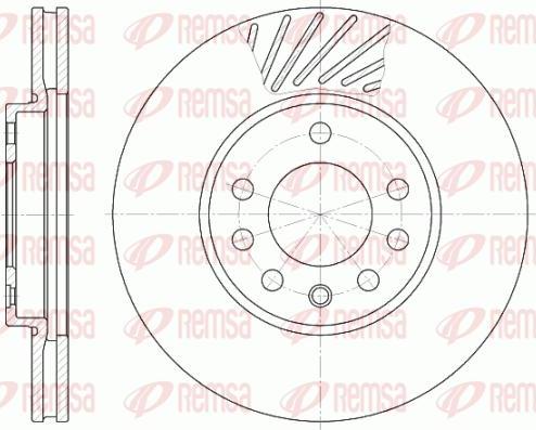 Kawe 6584 10 - Brake Disc autospares.lv