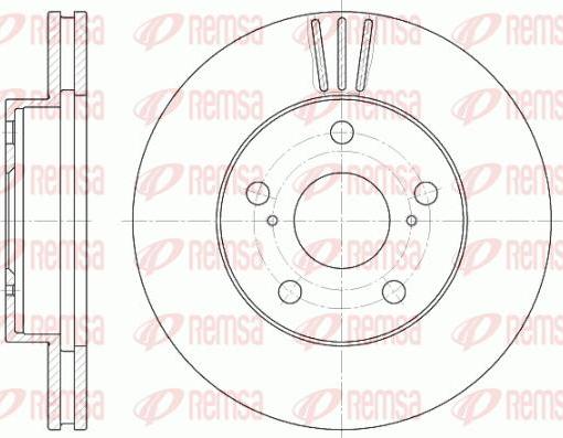 Kawe 6580 10 - Brake Disc autospares.lv