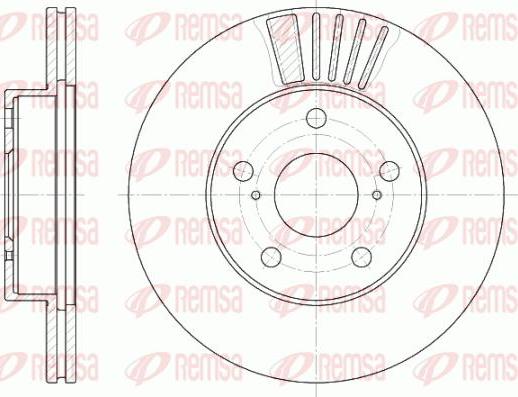 Kawe 6582 10 - Brake Disc autospares.lv