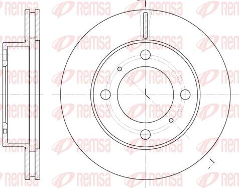 Kawe 6539 10 - Brake Disc autospares.lv