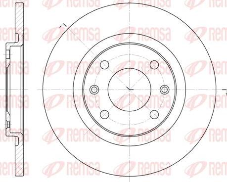 Kawe 6536 00 - Brake Disc autospares.lv