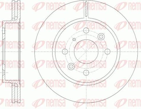 Kawe 6523 10 - Brake Disc autospares.lv