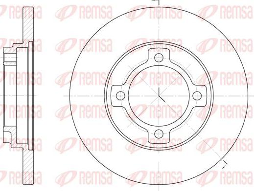 Kawe 6522 00 - Brake Disc autospares.lv