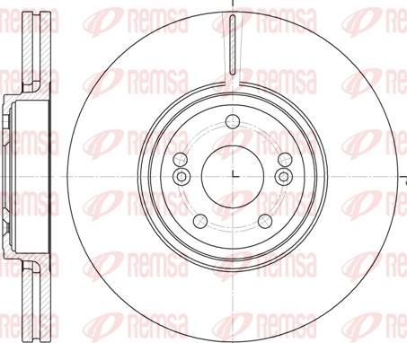 Kawe 6695 10 - Brake Disc autospares.lv