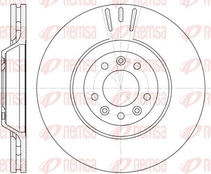 Kawe 6691 10 - Brake Disc autospares.lv