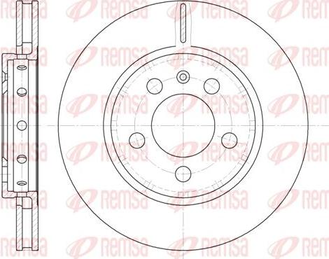 Kawe 6646 10 - Brake Disc autospares.lv