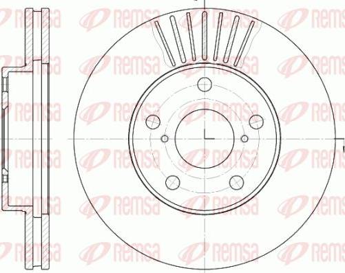 Kawe 6640 10 - Brake Disc autospares.lv