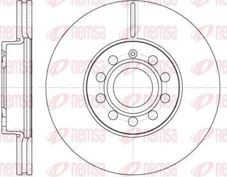 Kawe 6648 10 - Brake Disc autospares.lv