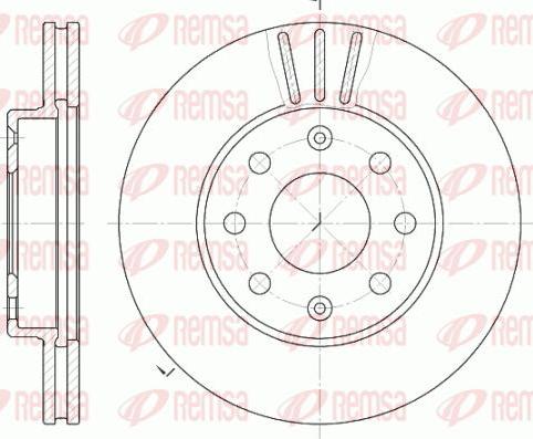 Kawe 6655 10 - Brake Disc autospares.lv