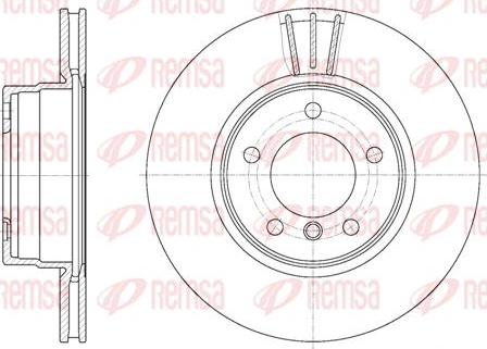 Kawe 6653 10 - Brake Disc autospares.lv