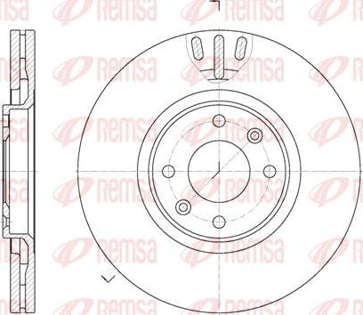 Kawe 6657 10 - Brake Disc autospares.lv