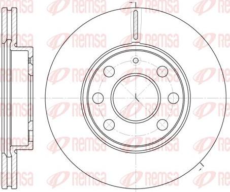 Kawe 6665 10 - Brake Disc autospares.lv