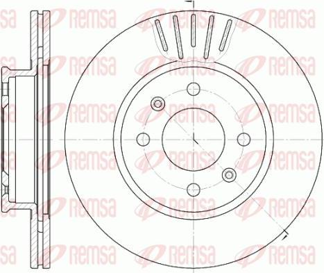 Kawe 6666 10 - Brake Disc autospares.lv