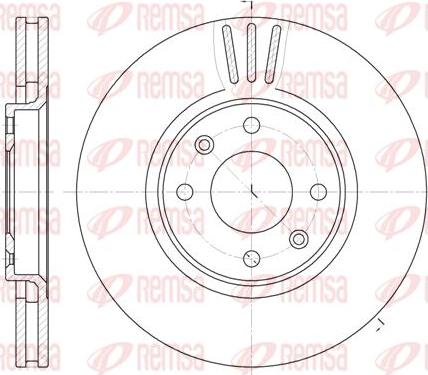 Kawe 6604 10 - Brake Disc autospares.lv